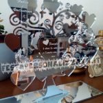 Albero della vita personalizzabile in vetro acrilico specchiato