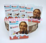 Kinder Cioccolato da 4-8 Barrette personalizzato al 100% con foto.