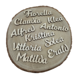 Nomi segnaposto in Legno personalizzati