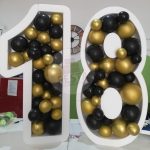 Maxi Lettera o Numero in Polistirolo personalizzato portafiori da 100cm di altezza profondità 7cm o 13cm