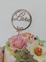 Topper in legno per torte ed eventi misura minima 16x13cm. - immagine 2