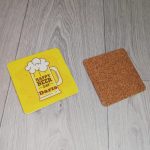 Sottobicchiere rettangolare personalizzato da 9x9cm con foto o grafica