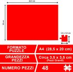 Puzzle Personalizzato con Grafica o fotografie - 48 Tessere (A4) - immagine 3