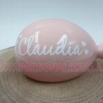 Bomboniera Palloncino in Ceramica Pugliese personalizzato con nome - Misura 10x7x6cm