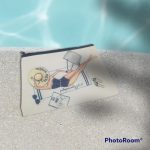 Pochette in tela personalizzata con grafica o logo 21cm x 14cm - immagine 2