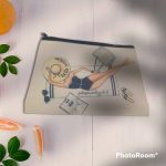 Pochette in tela personalizzata con grafica o logo 21cm x 14cm - immagine 3