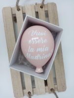 Bomboniera Palloncino in Ceramica "Vuoi essere Madrina-Padrino?"- Misura 10x7x6cm