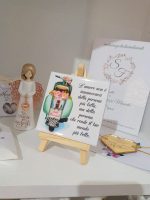 Mattonella personalizzata in ceramica con foto-disegni-grafica 10x10cm + cavalletto legno - immagine 4