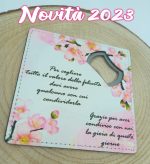 Bomboniera Apribottiglie Personalizzato in Ecopelle 9,5x9,5cm