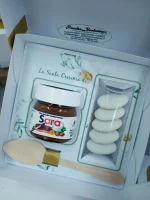 Bomboniera Sweet Special con Nutella mini, confetti e confezione a tema.