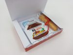 Bomboniera Sweet Nutella 15gr. vaschetta con cucchiaino in biscotto in scatolina - immagine 4