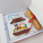 Bomboniera Sweet Nutella 15gr. vaschetta con cucchiaino in biscotto in scatolina