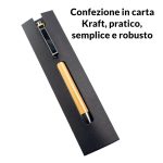 Penna in legno personalizzabile con incisione e confezione in cartoncino - immagine 5