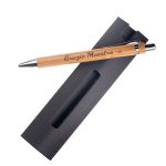 Penna in legno personalizzabile con incisione e confezione in cartoncino