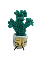 GIOIE DI PUGLIA - Pianta Fico d'India in Ceramica Pugliese altezza 12cm - immagine 3