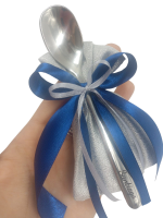 Cucchiaino Personalizzato con Incisione Permanente con aggiunta di Sacchetto con Confetti - immagine 5