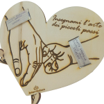 Decorazione Quadro in Legno con Braccialetti Nascita Bambino o Bambina Personalizzabile - immagine 4