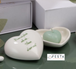 Scatola Cassetto con Cuore Capodimonte e Fiore 20x15x7cm - Cherry and Peach - immagine 4