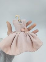 Bomboniera Vestitino Profumato con fiore in Capodimonte 19x13cm - Cherry and Peach - immagine 7