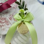 Anello Portaconfetti Oro Con Tulle - Diametro 8cm