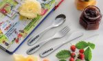 Kit 3 Posate per bambini "Birillo" Personalizzabili con nome inciso - immagine 2
