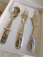 Kit 3 Posate per bambini "Birillo" Personalizzabili con nome inciso - immagine 4