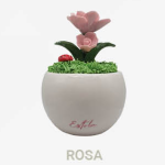 Pianta Roseto in Porcellana Vaso Tondo – Eleganza per i tuoi eventi - immagine 2