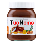 Nutella da 450gr.. Personalizzata con nome e tappo a tema