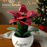 Piantina Stella di Natale Personalizzata in Ceramica MADE IN ITALY