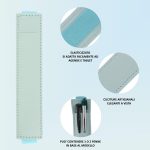 Portapenne in Pelle PU Rettangolare con Fascia Elastica per Tablet ed Agende - immagine 3