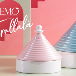 EMÒ ITALIA - Portaoggetti Ceramica con Coperchio Trullo Pugliese (OUTLET)
