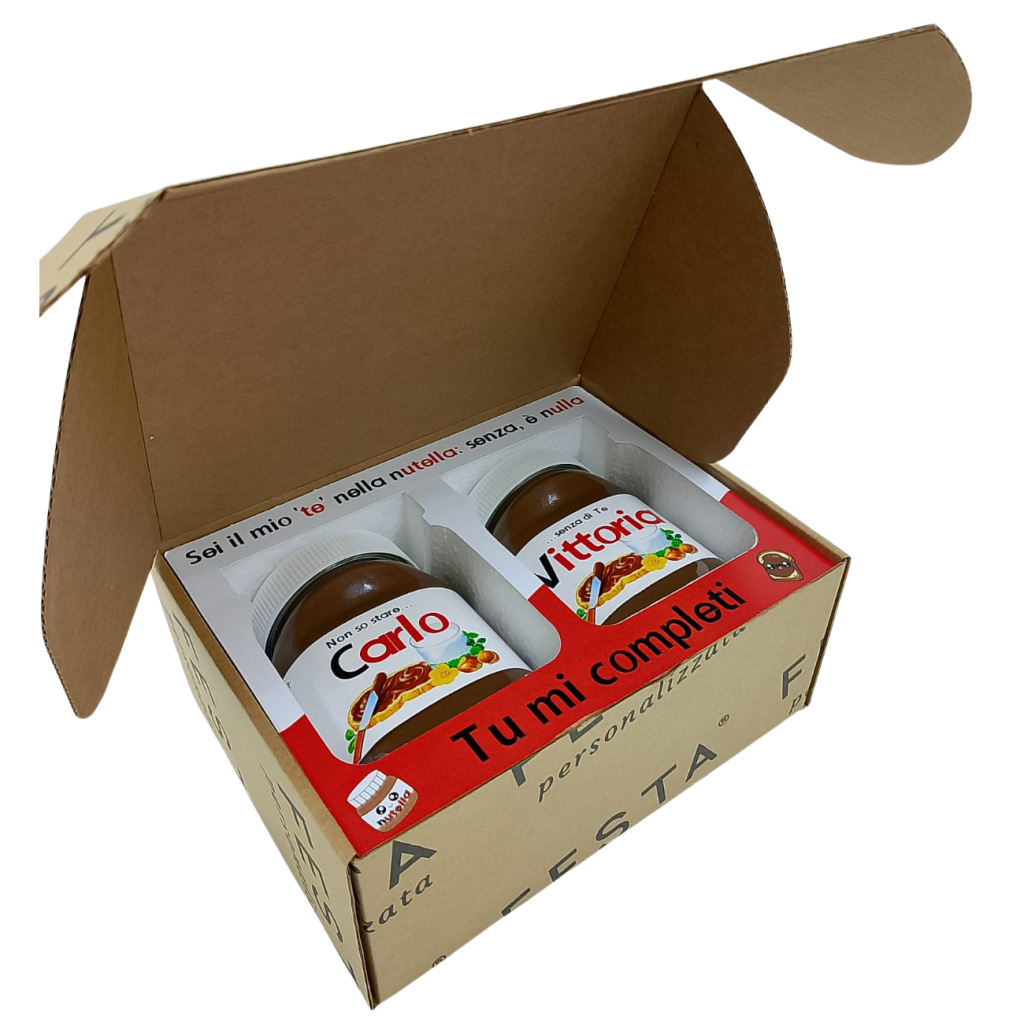 Box Nutellosa 450gr Quadrato trasparente