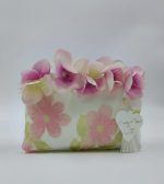 Pochette in Organza a Fiori Personalizzabile con una "Parola" in Plexiglass e Confetti - immagine 6