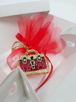 🎓 Portachiavi Borsetta Laurea Cherry and Peach – Eleganza e Brillantezza - immagine 7