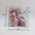 Orsetto Personalizzato con Nome – Bomboniera o Regalo con Fiocco e Scatola - immagine 3