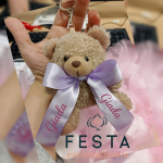 Orsetto Personalizzato con Nome – Bomboniera o Regalo con Fiocco e Scatola