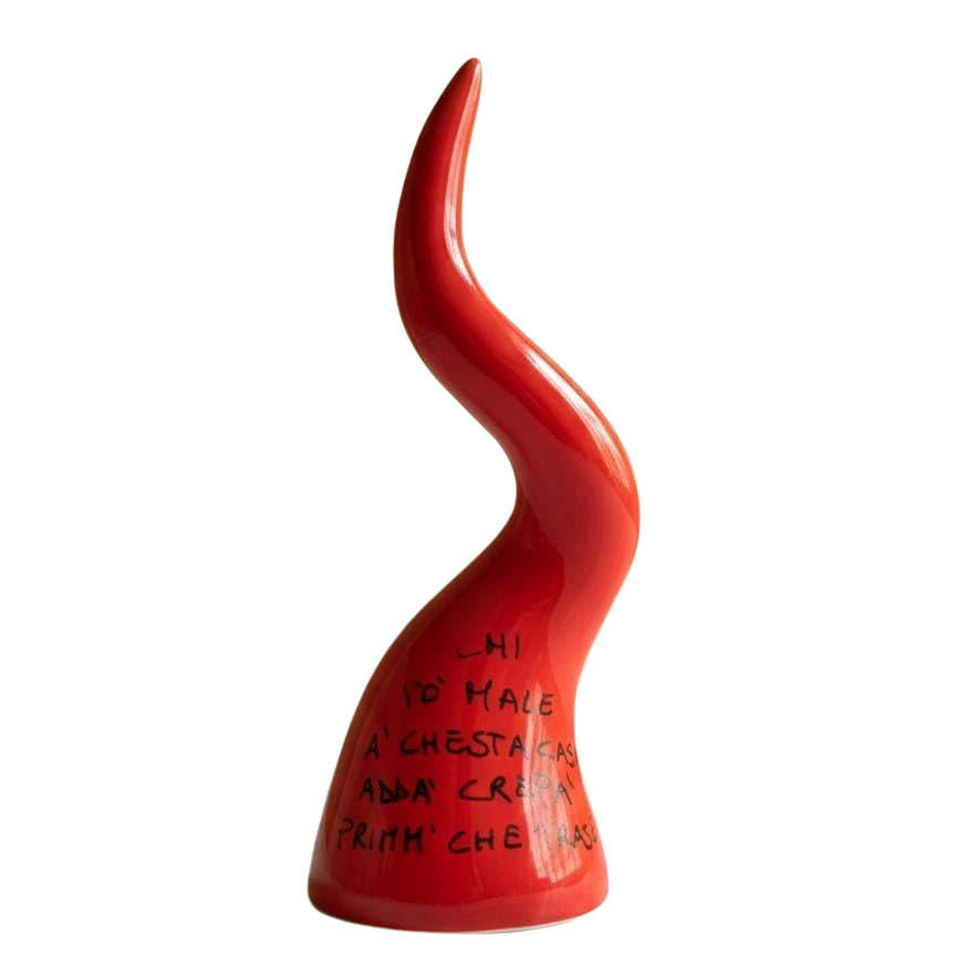 Corno napoletano in ceramica alto 35cm Corno napoletano in ceramica alto 35cm