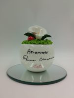 Bomboniera Piantina in Ceramica "Calla" con Coccinella Portafortuna Personalizzabile - immagine 6