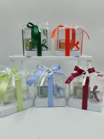 Bomboniera con Candela Yankee Candle® in Scatola Trasparente Personalizzata