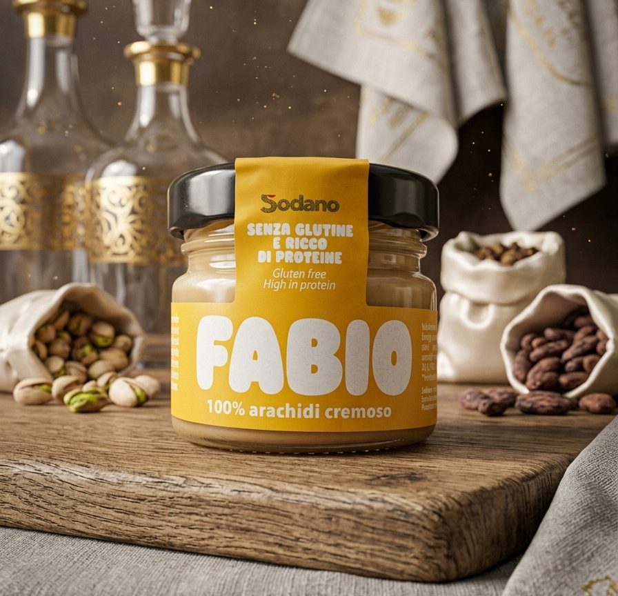 GNAM - Crema di Arachidi 100% in vetro da 20gr personalizzato GNAM - Crema di Arachidi 100% in vetro da 20gr personalizzato